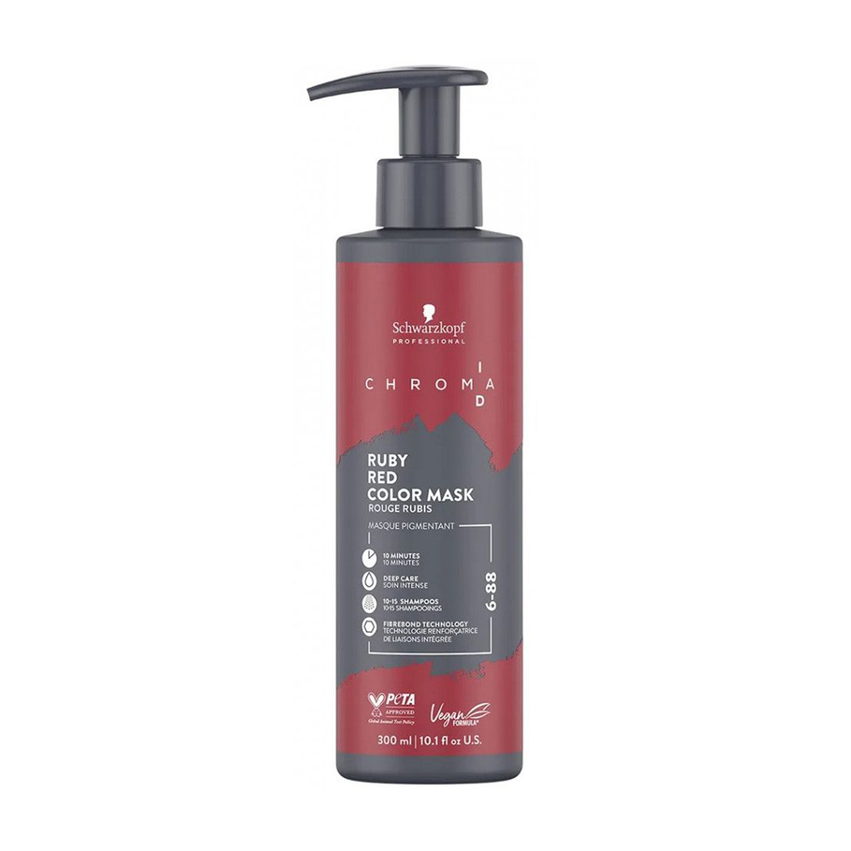 Тонувальна бондінг-маска для волосся Schwarzkopf Professional Chroma ID Bonding Color Mask, 6-88 Dark Blonde Red Extra, 300 мл